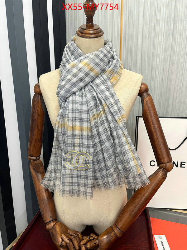 Scarf-Chanel where to buy high quality ID: MY7754 $: 55USD