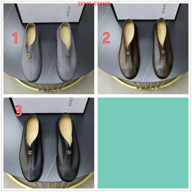 Men Shoes-Gucci 1:1 replica wholesale ID: SY7459 $: 125USD