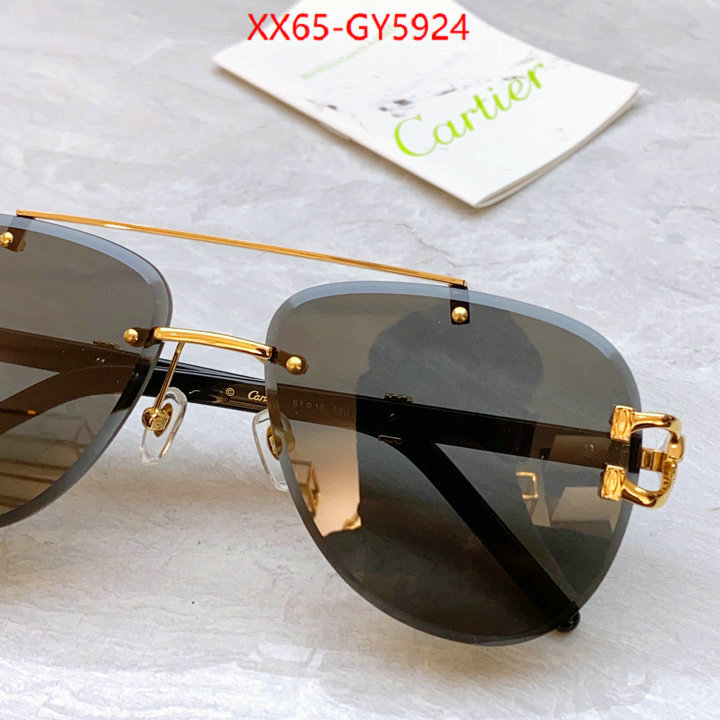 Glasses-Cartier how to buy replcia ID: GY5924 $: 65USD