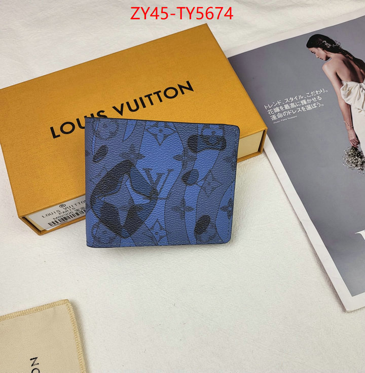 LV Bags(4A)-Wallet mirror quality ID: TY5674 $: 45USD