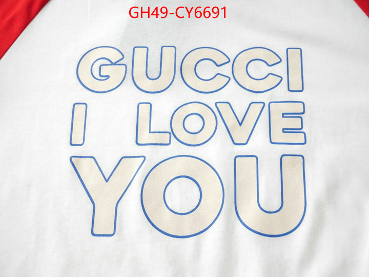 Clothing-Gucci high quality online ID: CY6691 $: 49USD