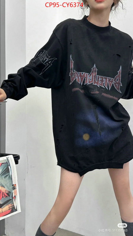 Clothing-Balenciaga top quality website ID: CY6374 $: 95USD