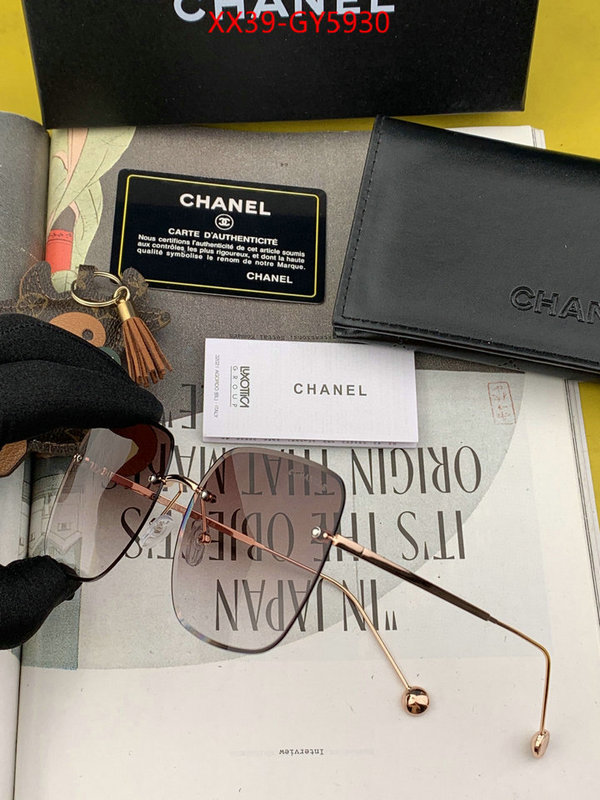 Glasses-Chanel buy 1:1 ID: GY5930 $: 39USD