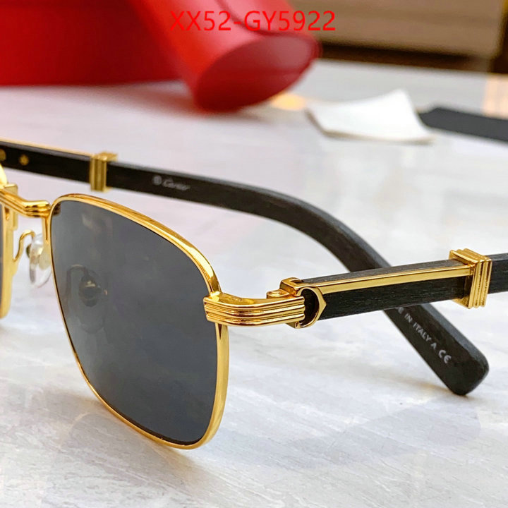 Glasses-Cartier brand designer replica ID: GY5922 $: 52USD