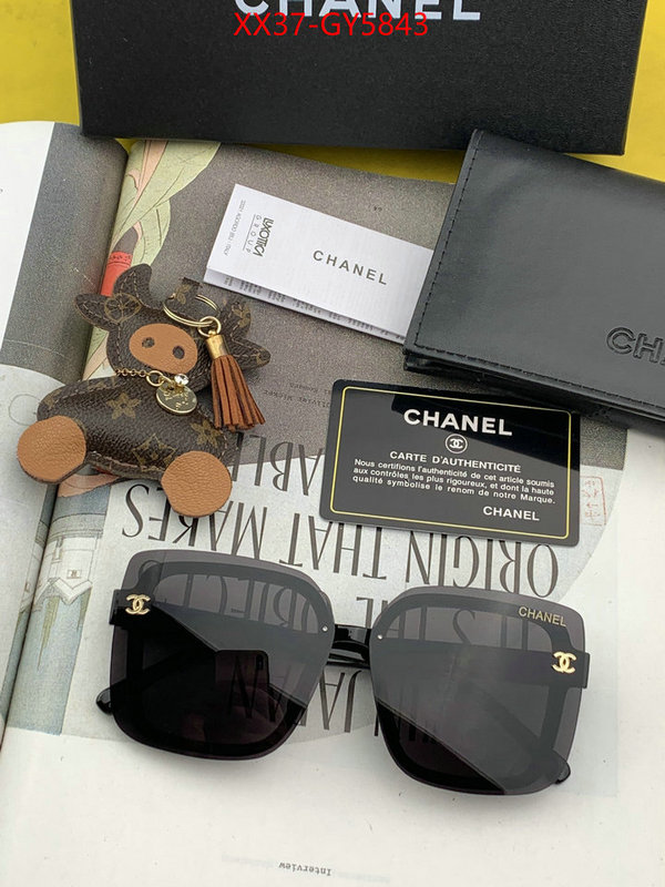 Glasses-Chanel buy cheap replica ID: GY5843 $: 37USD