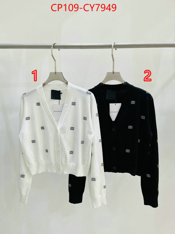 Clothing-Givenchy luxury cheap ID: CY7949 $: 109USD