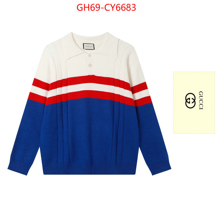 Clothing-Gucci high quality designer replica ID: CY6683 $: 69USD