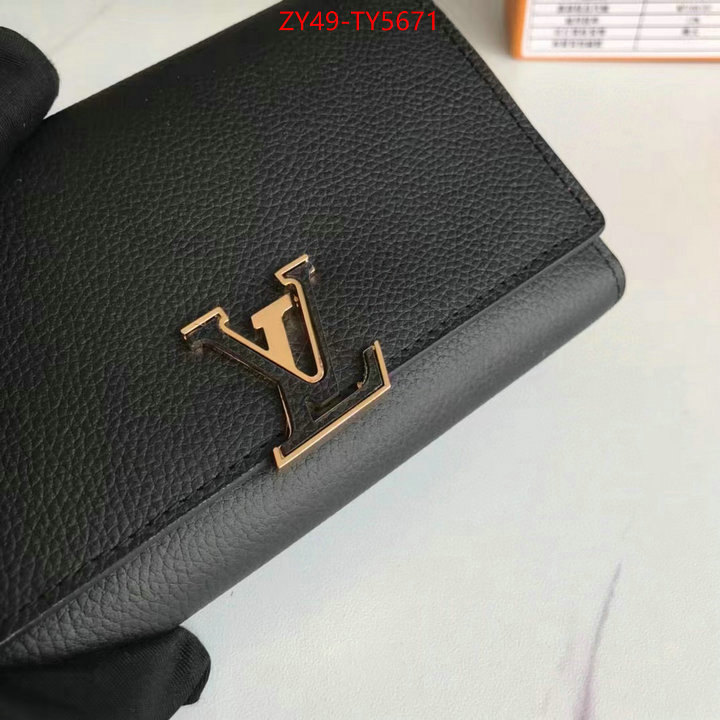 LV Bags(4A)-Wallet the best quality replica ID: TY5671 $: 49USD