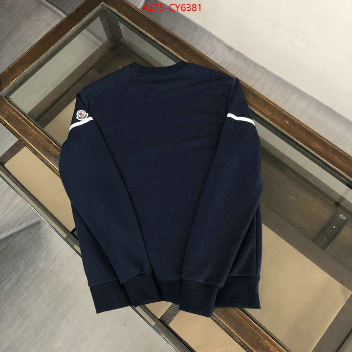 Clothing-Moncler shop cheap high quality 1:1 replica ID: CY6381 $: 75USD