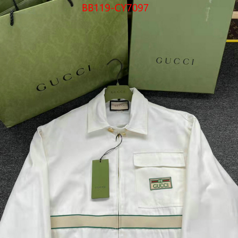 Clothing-Gucci luxury 7 star replica ID: CY7097 $: 119USD