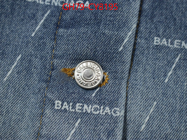 Clothing-Balenciaga 7 star quality designer replica ID: CY8195 $: 79USD