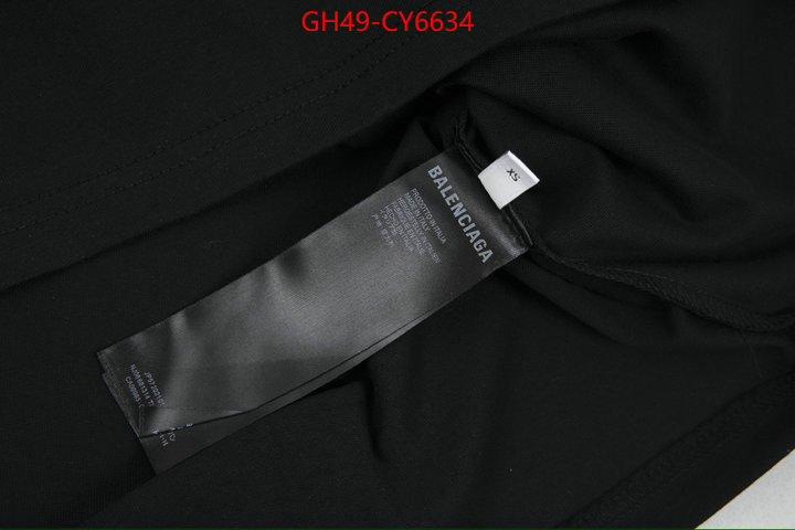 Clothing-Balenciaga designer wholesale replica ID: CY6634 $: 49USD