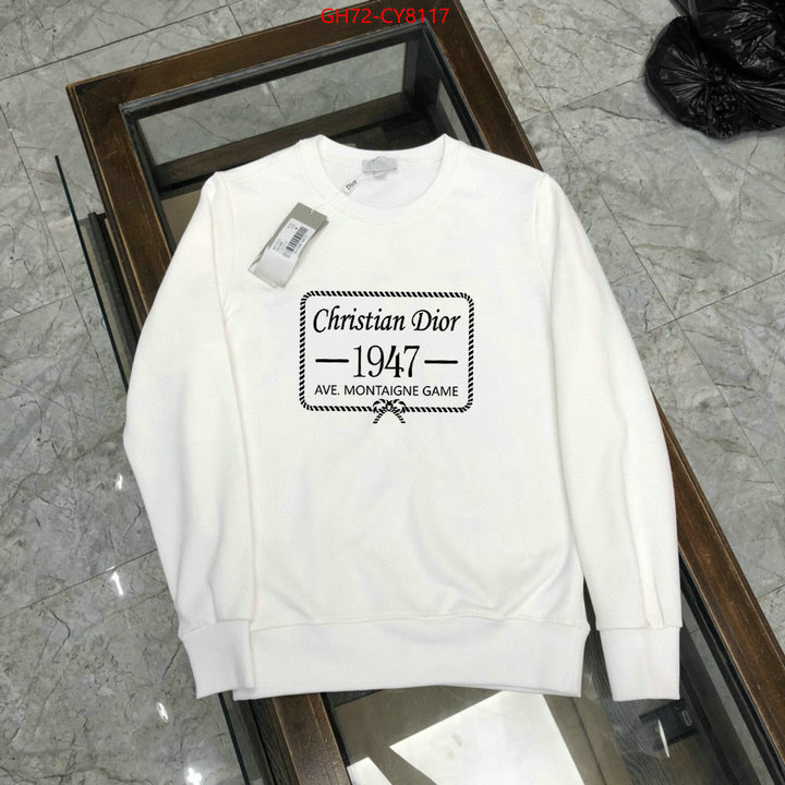 Clothing-Dior 2023 aaaaa replica customize ID: CY8117 $: 72USD