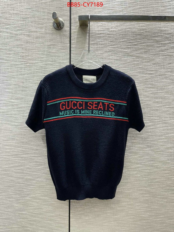 Clothing-Gucci aaaaa quality replica ID: CY7189 $: 85USD