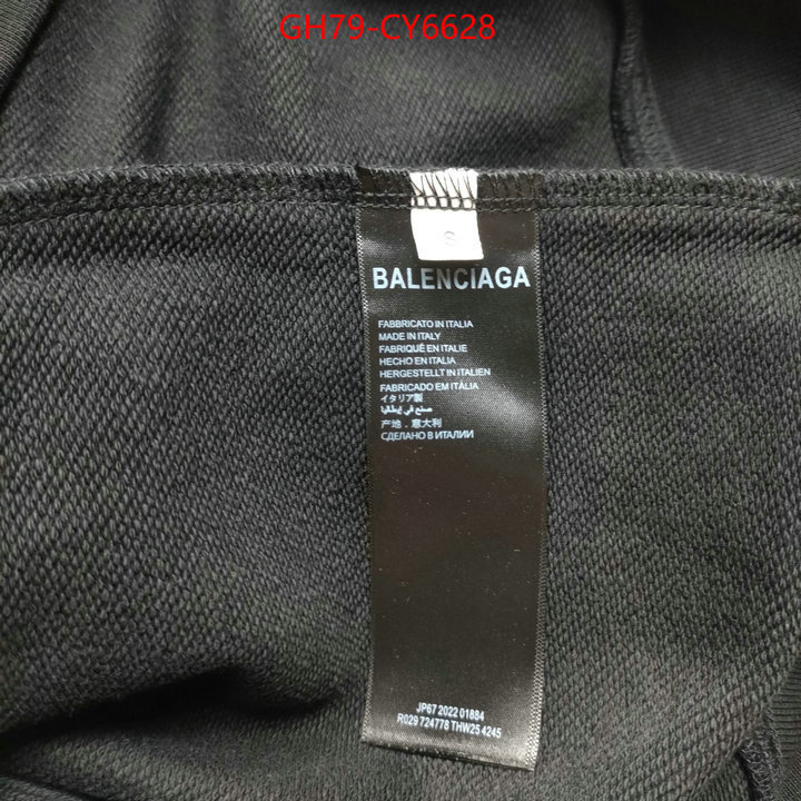 Clothing-Balenciaga 2023 luxury replicas ID: CY6628 $: 79USD
