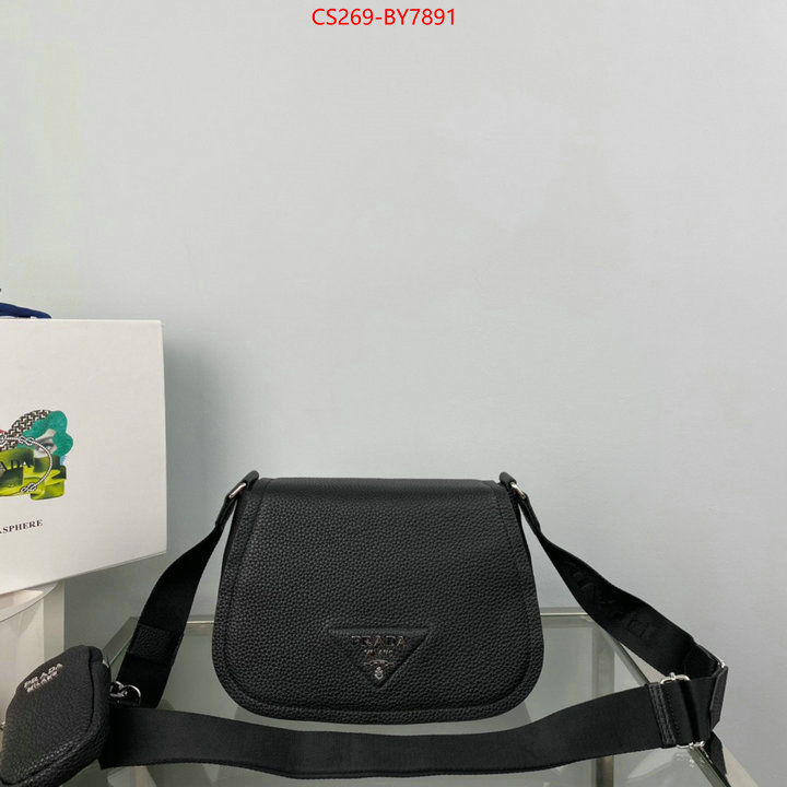 Prada Bags (TOP)-Diagonal- replica best ID: BY7891 $: 269USD