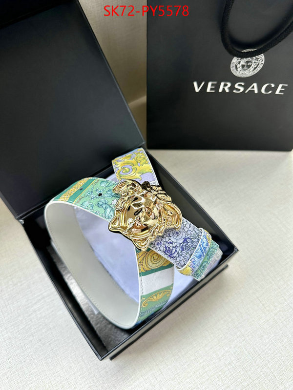 Belts-Versace luxury fake ID: PY5578 $: 72USD