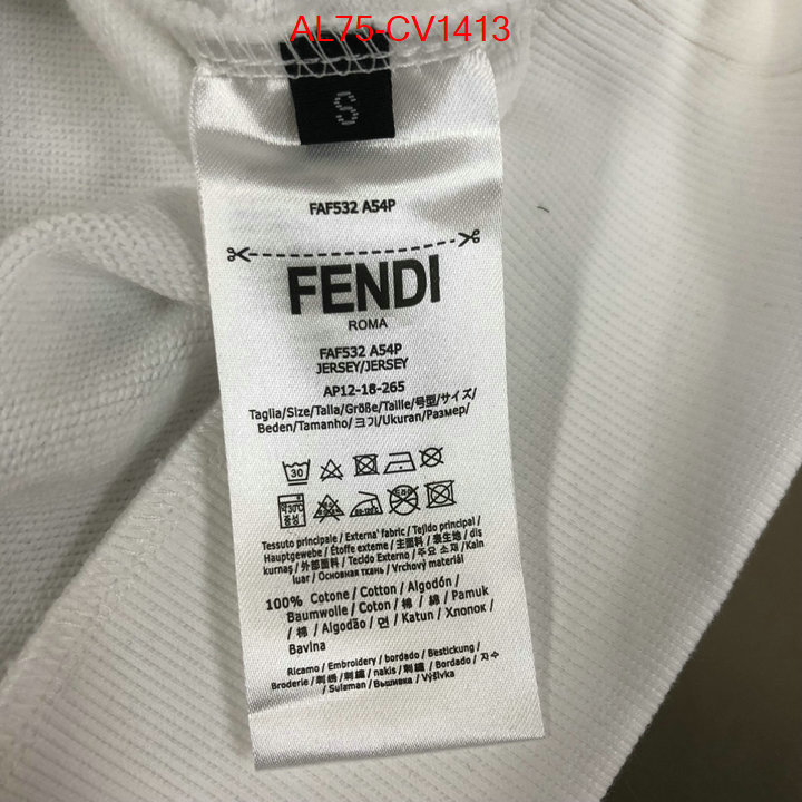 Clothing-Fendi exclusive cheap ID: CV1413 $: 75USD