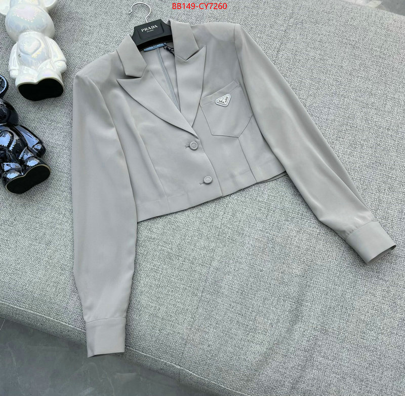 Clothing-Prada replica 1:1 ID: CY7260 $: 149USD