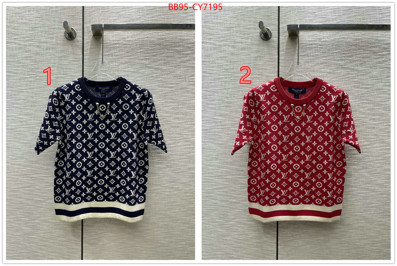 Clothing-LV mirror copy luxury ID: CY7195 $: 95USD