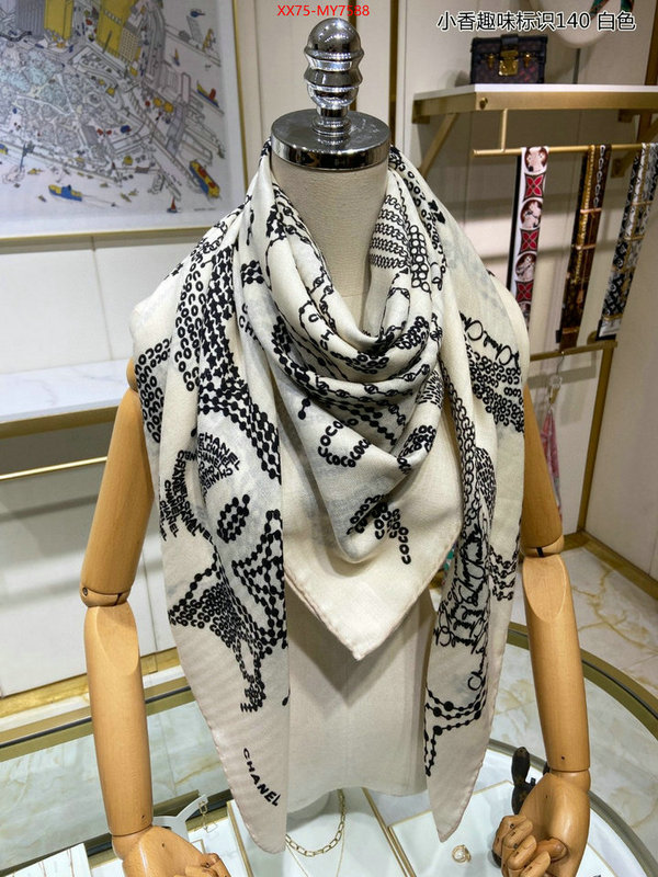 Scarf-Chanel wholesale designer shop ID: MY7588 $: 75USD