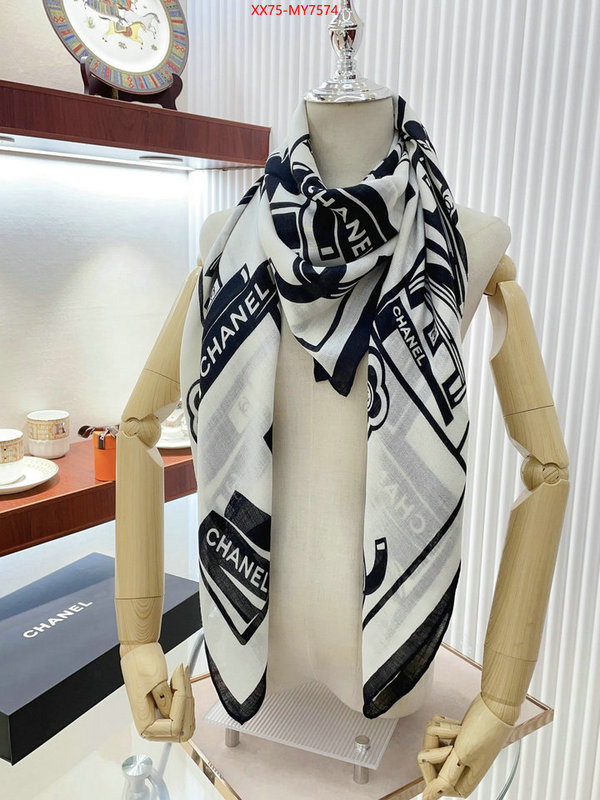 Scarf-Chanel what's the best place to buy replica ID: MY7574 $: 75USD