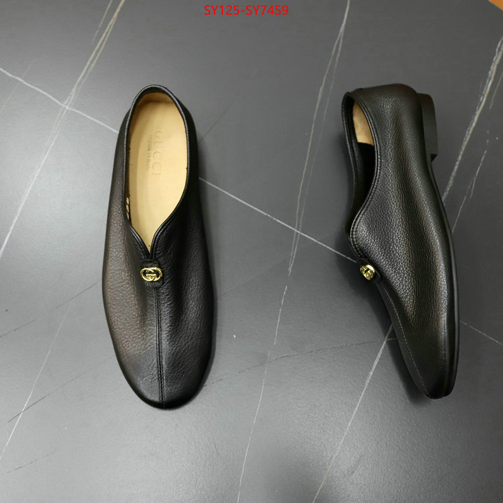 Men Shoes-Gucci 1:1 replica wholesale ID: SY7459 $: 125USD