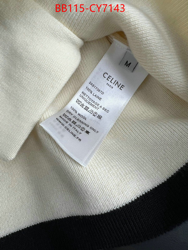 Clothing-Celine wholesale replica shop ID: CY7143 $: 115USD