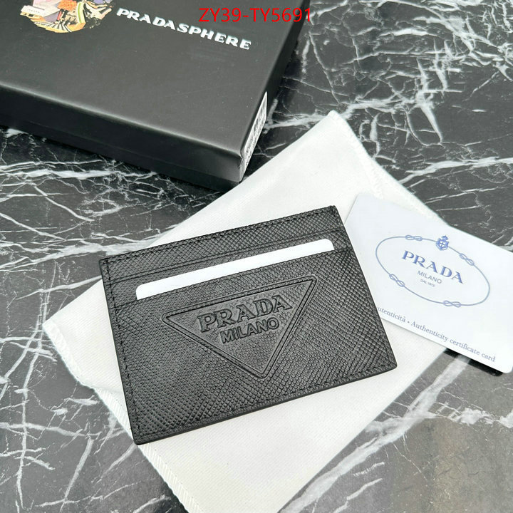 Prada Bags (4A)-Wallet 2023 perfect replica designer ID: TY5691 $: 39USD