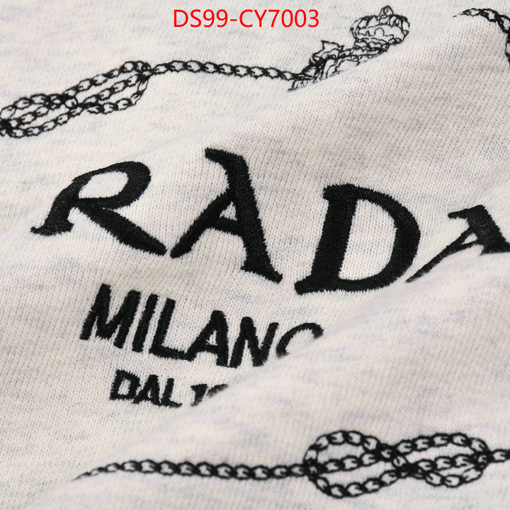 Clothing-Prada wholesale replica shop ID: CY7003 $: 99USD