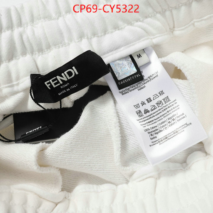 Clothing-Fendi 7 star quality designer replica ID: CY5322 $: 69USD