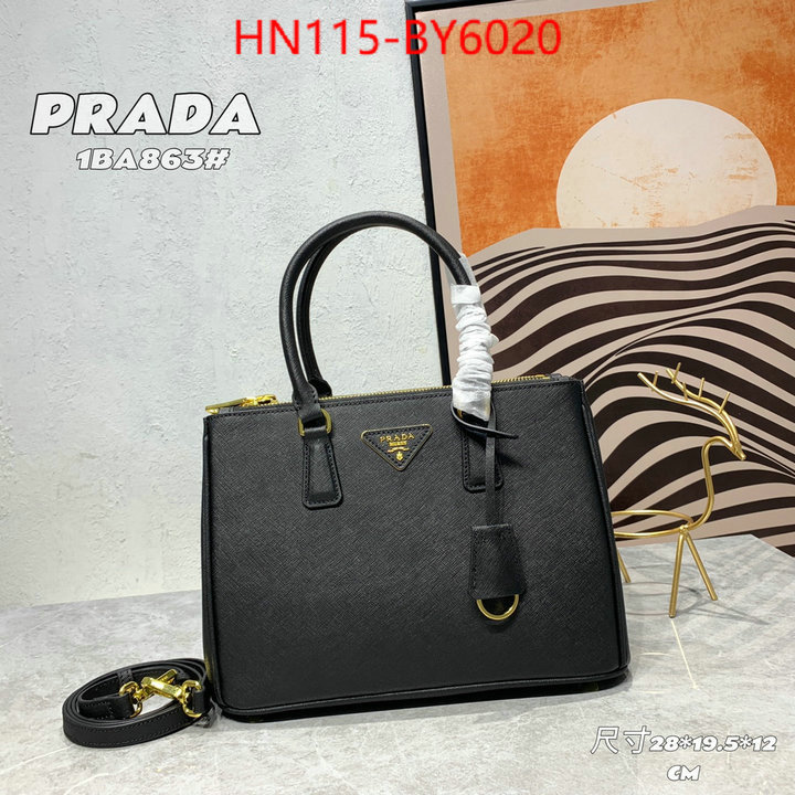 Prada Bags (4A)-Handbag- 2023 perfect replica designer ID: BY6020 $: 115USD