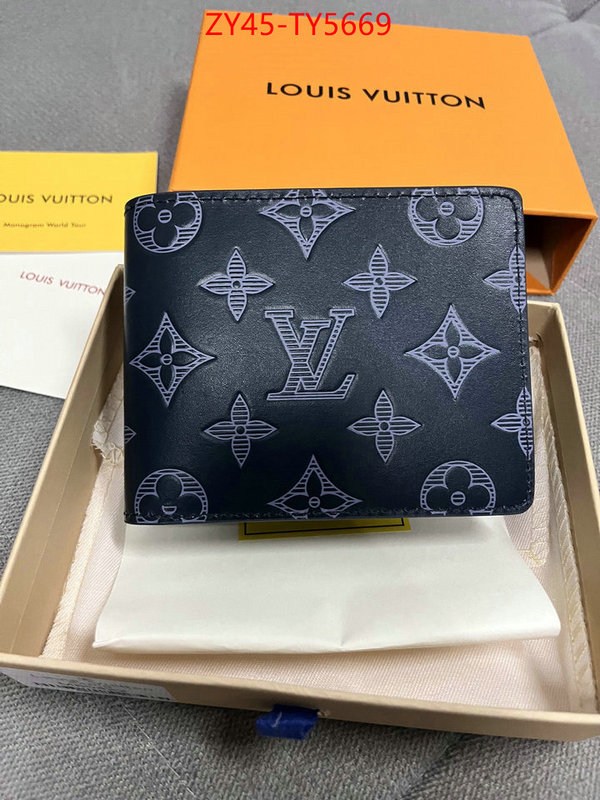 LV Bags(4A)-Wallet the highest quality fake ID: TY5669 $: 45USD