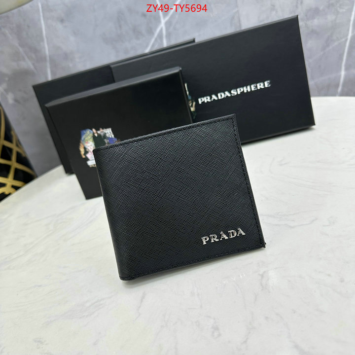 Prada Bags (4A)-Wallet top fake designer ID: TY5694 $: 49USD