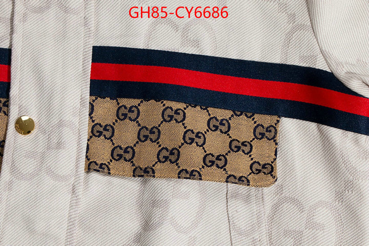 Clothing-Gucci buy the best replica ID: CY6686 $: 85USD