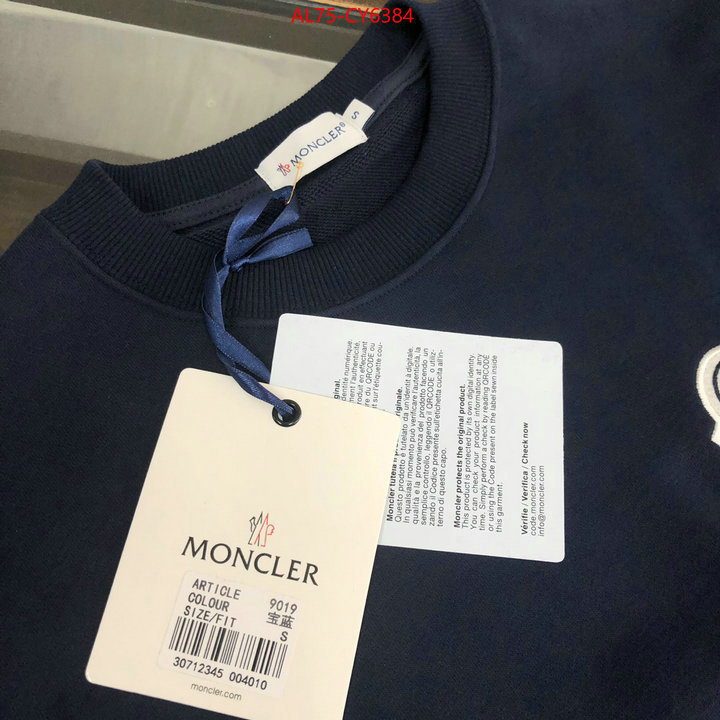 Clothing-Moncler online shop ID: CY6384 $: 75USD