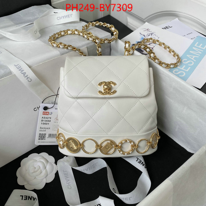 Chanel Bags(TOP)-Backpack- top perfect fake ID: BY7309 $: 249USD