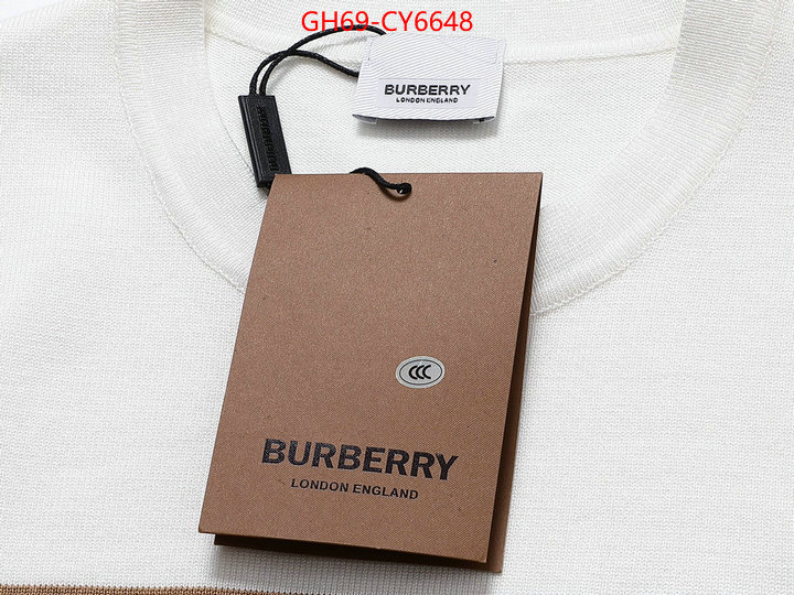 Clothing-Burberry cheap ID: CY6648 $: 69USD