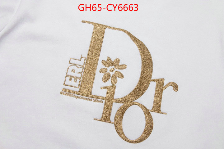 Clothing-Dior high quality online ID: CY6663 $: 65USD