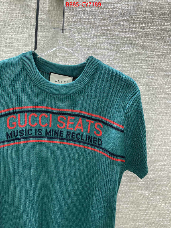 Clothing-Gucci aaaaa quality replica ID: CY7189 $: 85USD