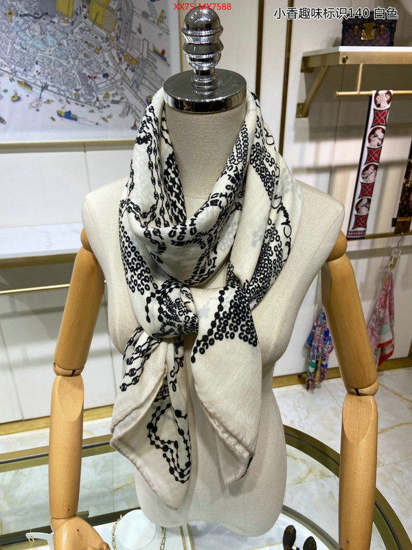 Scarf-Chanel wholesale designer shop ID: MY7588 $: 75USD