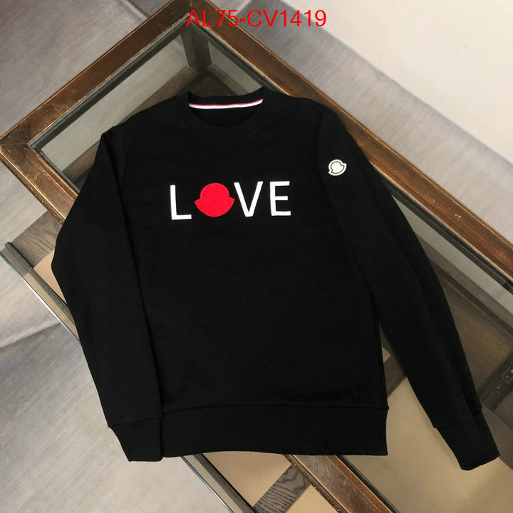 Clothing-Moncler where can i find ID: CV1419 $: 75USD