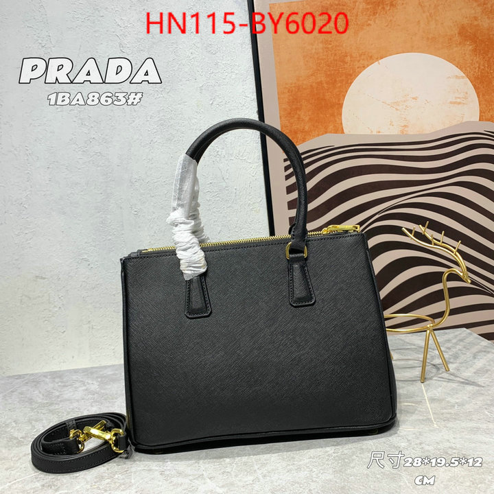 Prada Bags (4A)-Handbag- 2023 perfect replica designer ID: BY6020 $: 115USD