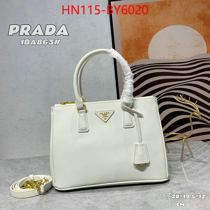 Prada Bags (4A)-Handbag- 2023 perfect replica designer ID: BY6020 $: 115USD