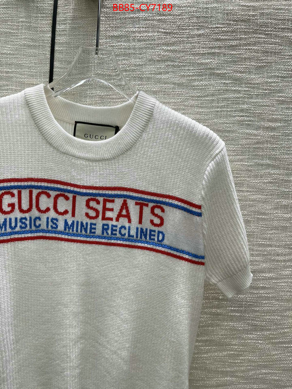 Clothing-Gucci aaaaa quality replica ID: CY7189 $: 85USD