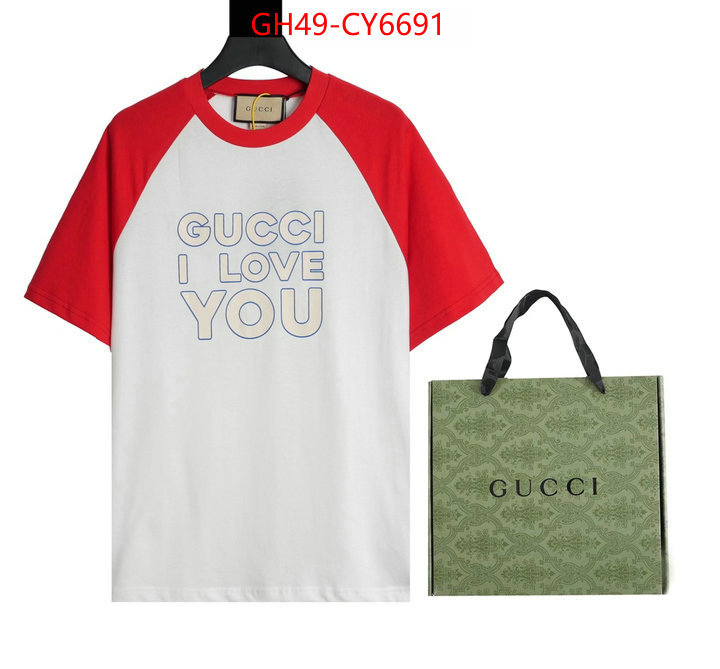 Clothing-Gucci high quality online ID: CY6691 $: 49USD