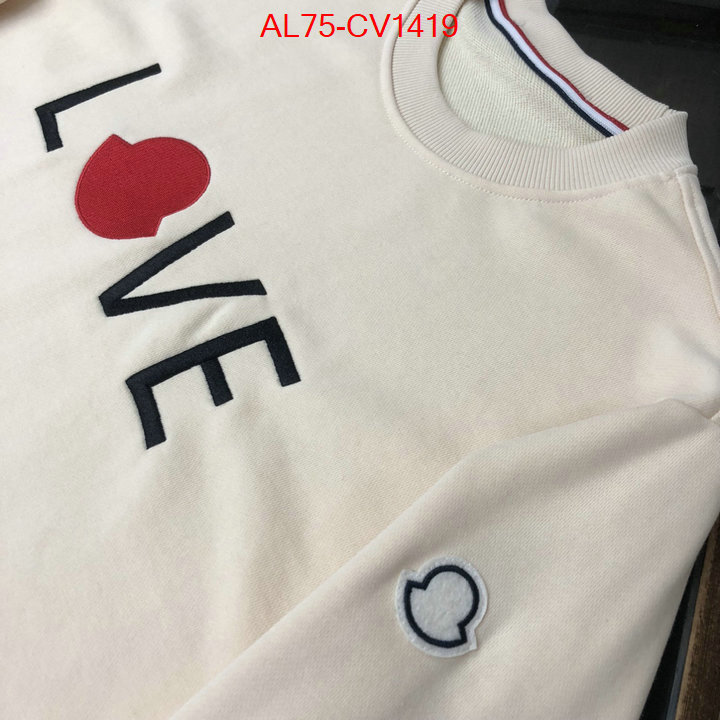 Clothing-Moncler where can i find ID: CV1419 $: 75USD
