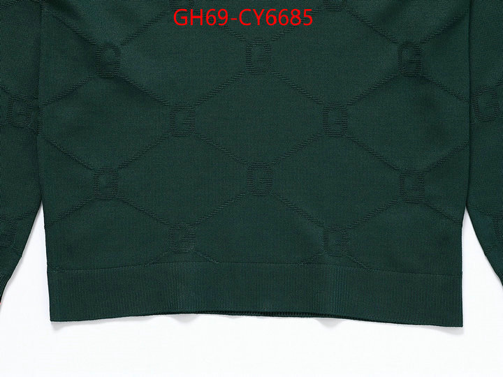 Clothing-Gucci cheap online best designer ID: CY6685 $: 69USD