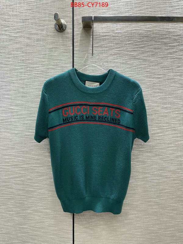 Clothing-Gucci aaaaa quality replica ID: CY7189 $: 85USD