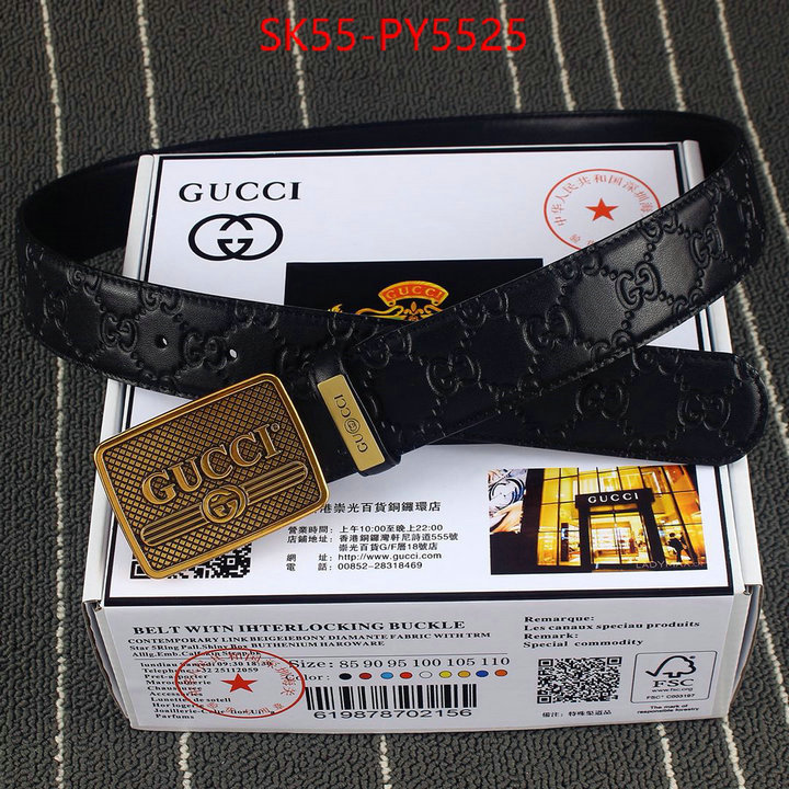 Belts-Gucci designer replica ID: PY5525 $: 55USD